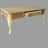 Orta Sehpa 17779 çekmece Model Kayın Aslan ayak Kayın kaplama HAM Natüre El Yapım - 4