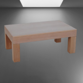 Orta Sehpa 17783 KÜT Klasik Model Ahşap Küt Ayak MDF HAM Natüre Tabla El Yapım - 1