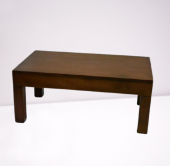 Orta Sehpa 17782 Klasik Model Ahşap Kutu Küt Ayak MDF Ceviz Natüre Tabla El Yapım - 3