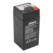 ORBUS ORB4-4 4 VOLT - 4 AMPER DİK AKÜ (45 X 45 X 100 MM) - 1