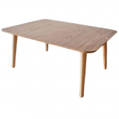 Orta Sehpa 17786 Klasik Kayın ayak soft çizgili tabla Ceviz kaplama HAM El Yapım thumbnail 3