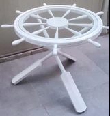 Orta sehpa 18030 Dümen Model Kayın Çapraz X Ayak Parlak Beyaz Lake Boya El Yapım thumbnail 1