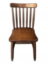 Sandalye 12635 YONCA ÇITALI Model Kayın Torna RETRO parlak CEVİZ Natüre El yapım thumbnail 1