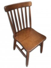 Sandalye 12635 YONCA ÇITALI Model Kayın Torna RETRO parlak CEVİZ Natüre El yapım thumbnail 2