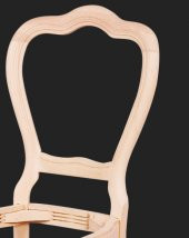 Sandalye12382 T ASLAN Model Kayın Torna ayak HAM Natüre Klasik Mobilya El Yapım - 5