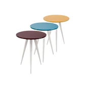 Zigon 17788 3Ayak Parlak 3Renk Model Sehpa Kayın RETRO Ayak MDF tabla EL Yapım thumbnail 5