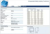 Trafo  EL-KOM 1,5VA 0-15V mavi RN130325 - 2