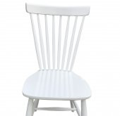 Sandalye 12552 Midilli Model Kayın Retro Ayak Kafes sırt Beyaz Lake El yapım thumbnail 2