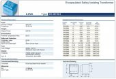 Trafo El-Kom 2,8VA 0-9V mavi RN130623 - 2
