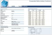 Trafo El-Kom 2,8 VA 2x18V  Mavi  RN 130646 - 2