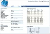 Trafo El-Kom 3,2VA 0-18V mavi RN138326 - 2