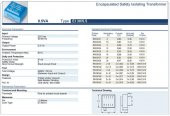 Trafo El-Kom 0,5VA 2X12V mavi RN130144 - 2