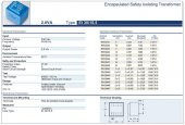 Trafo El-Kom 2VA 0-7,5V mavi RN130422 - 2