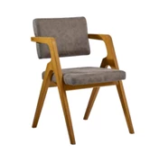 Sandalye 19865 Zus129 Ters V Ayak MODEL Kayın Ort Oturum BabyFace Kumaş ElYapım thumbnail 1