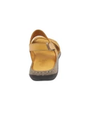 SARI HAKİKİ DERİ KADIN SANDALET CHELSY - 4