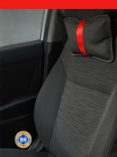 Mercedes SLK R172 2011 ve Sonrası Oto Koltuk Kırmızı Şerit Boyun Yastığı 2 Adet - 1