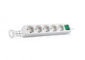 S-Link Tam Bakır Akım Korumalı 1.5M 5Li Priz Çoklayıcı Spg-F05 306Joule Flat Soket 3G 1.0Mm - 2