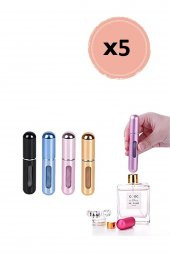 5 Adet Taşınabilir Mini Doldurulabilir Parfüm Atomizer Doldurulabilir Parfüm Şişeleri Boş Küçük - 1