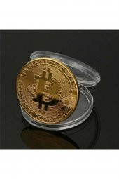 2 Adet Altın Bitcoin Madeni Hatıra Parası Hediyelik - 4