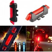 USB Şarjlı Bisiklet Ön-Arka Far Stop Lambası Seti - 4
