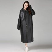 Unisex Su Geçirmez Eva Kumaş Yağmurluk Siyah Dream Plus - 2