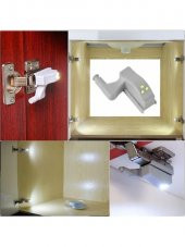 2li Gardırop Dolap İçi Menteşe Işıklı Aydınlatıcı Led Işık - 4
