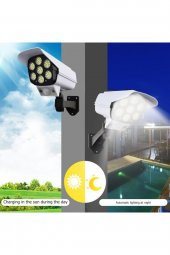 Solar Güneş Enerjili Hareket Sensörlü Güvenlik Kamerası Görünümlü 77 Ledli Dış Mekan Bahçe Garaj thumbnail 3