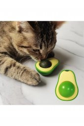 Avokado Şeklinde Kedi Nanesi Catnipli Doğal Kedi Yalama Topu 6 Cm Dönebilen Kedi Yalama Ve Oyun Topu - 2
