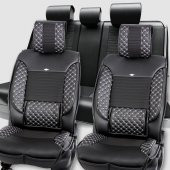 Ford Connect Yeni Lüks Deri Oto Koltuk Kılıfı Ön/Arka Set - 1