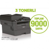 Brother MFC-L2716DW-3T Wifi Çok Fonksiyonlu Lazer Yazıcı (3 Tonerli) - 1