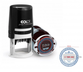 COLOP PRINTER R40 OTO.TARİH KAŞE 24 SAAT SİYAH KASA KIRMIZI KEÇE TÜRKÇE - 1