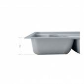 KAŞIKLIK+KEPÇELİK TAKIM (2.20x400x490 MM) PARLAK DESEN - 8