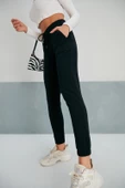 Jogger Lastikli Pamuk Eşofman Altı Siyah - 4