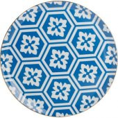 Porland Morocco Düz Tabak Desen2 Mavi 28cm - 1