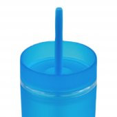 BottleBoss Çift Katmanlı Pipetli Çift Renkli Sızdırmaz Bardak Matara 480 Ml Mavi - 2