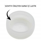 BottleBoss Renkli Bardaklı Desenli Sızdırmaz Kapaklı Su Şişesi Matara 600 Ml Mavi - 4