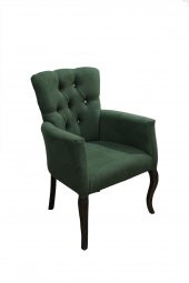 Berjer LÜKENS 14592 ASLAN Ayak Model Parlak YEŞİL Baby Face Kumaş Kapiton Ort Otr - 6