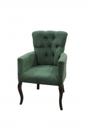 Berjer LÜKENS 14592 ASLAN Ayak Model Parlak YEŞİL Baby Face Kumaş Kapiton Ort Otr - 7