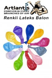 Balon Renkli Lateks 100 Adet Renkli Balon 10 Canlı Renkler Parti Doğum Günü Süsleme Malzemeleri Balon 26 cm - 5