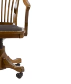 Sandalye 14222 Zus134 Kolçak KAFES Amortisör Döner Klasik Makam Koltuk Ceviz thumbnail 6