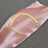 Özel Günlerinizde Parıltınızı Yansıtan Gold Renk Su Yolu Model Bileklik: Şıklığınızı Tamamlayın! - 1