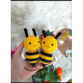 Amigurumi Arı Oyuncak minik 1 adet organik oyuncak sevimli hayvanlar - 1