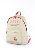 United Colors of Benetton "Red" Okul Sırt Çantası Bej / 03821 thumbnail 4