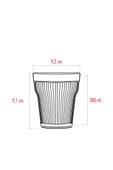 Akrilik Mürdüm Tekli Kısa Bardak & Su Meşrubat Kahve Yanı Bardağı 300 ml ( Cam Değildir ) - 4