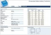 Trafo El-Kom 3,5VA 0-12V mavi RN138424  292mA - 2