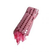 10 Adet Kına Gecesi Pullu Halay Mendili - Pembe - 1