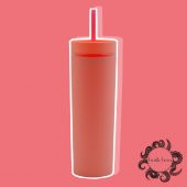 BottleBoss Çift Katmanlı Pipetli Sızdırmaz Kapak Bardak Matara 480 Ml Pembe - 1