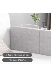 BabySafe 150x50 Cm Serenity Yeni Nesil Yatak Bariyeri Korkuluğu Grey - 1