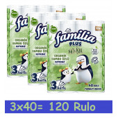 Familia Plus Naturel Tuvalet Kağıdı 40'lı X 3 Paket -120 Rulo - 1