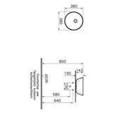 Vitra Geo Çanak Lavabo Armatür Deliksiz 38 cm 7421B003-0016 - 2